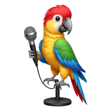rock n roll parrot sticker
