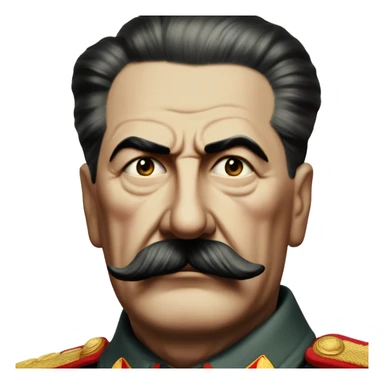Joseph stalin ww2 serious face sticker