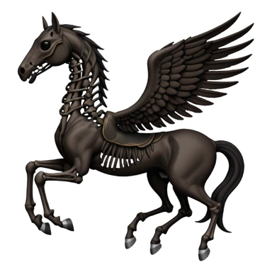 thestral: Winged horses visible only to those who have witnessed death and understand its significance. Can u make it thinner? Like an achal tekkine? sticker