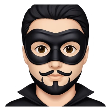 Tên trộm nam đeo mặt nạ đen sticker