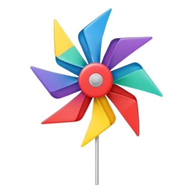 Pinwheel sticker