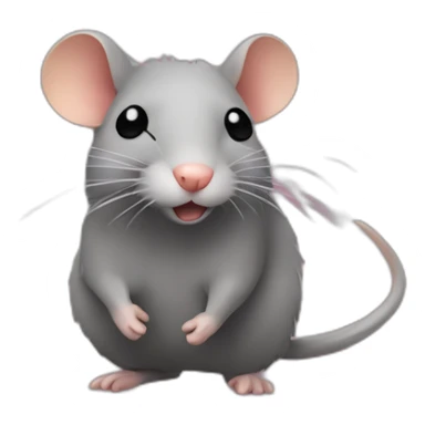 Raton laveur sur une chenille  sticker