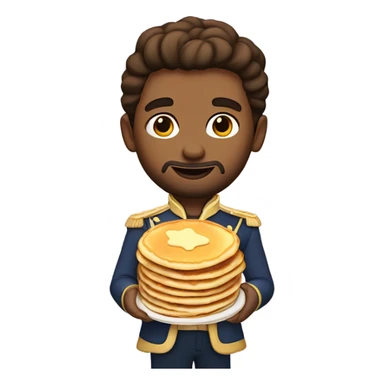 Prince Roger’s Nelson holding pancakes  sticker