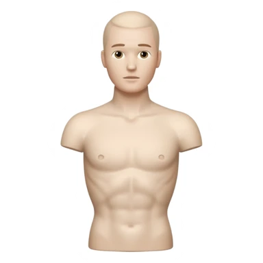 mannequin torso for male sticker