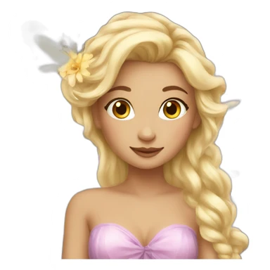 Beautiful blonde fairy  sticker