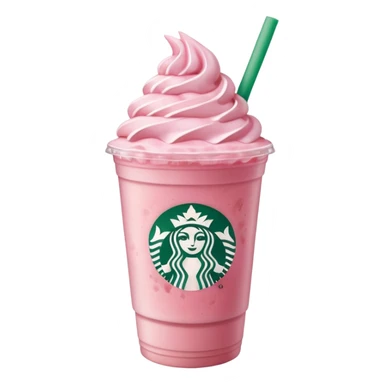 Pink Strawberry Frappe Starbucks  sticker