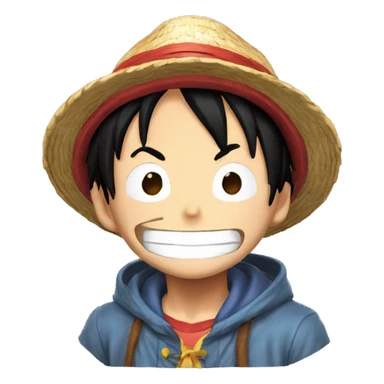 Luffy diciendo te amo sticker