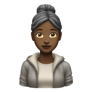 realistic statue of girl sticker