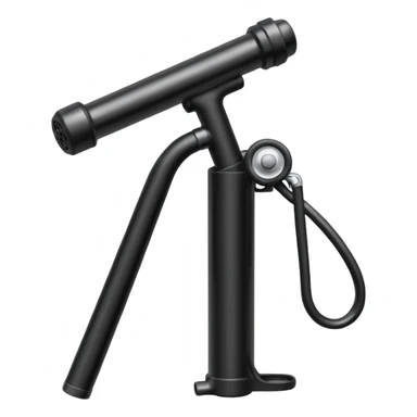 black bike pump sticker