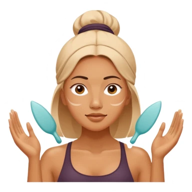 yoga face gua sha sticker