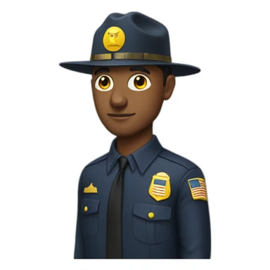 man with yellow "FBI" letters on his cap sticker