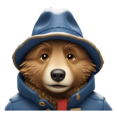 Paddington in snow sticker