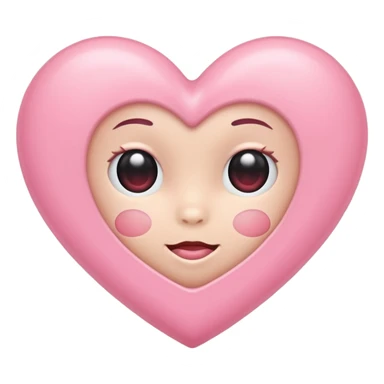 Baby pink heart  sticker