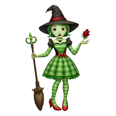 Wicked Witch of the East from the Wizard of Oz sticker