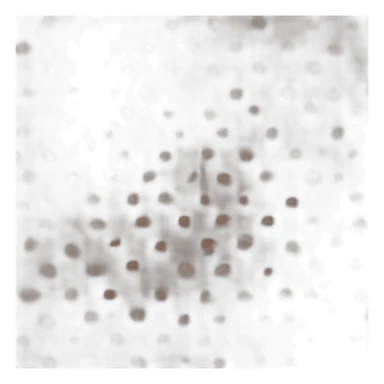 Spitz Barney dog chocolate brown colour  sticker