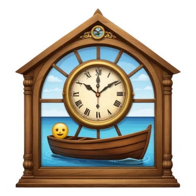 clock in a window in a house in a year in a boat in a in a emoji in a  sticker