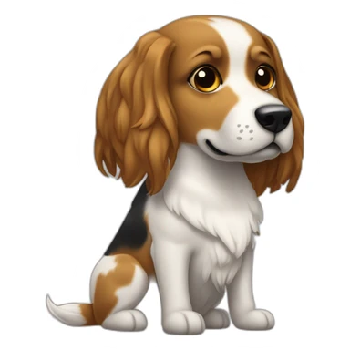 Chien et sa maîtresse sticker