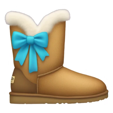 uggs with fur and bows sticker