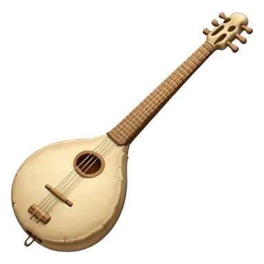 prehistoric musical instrument sticker