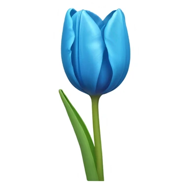 Tulip in blue sticker