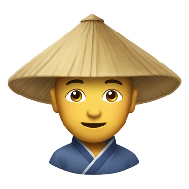 i need a emoji with chinese hat sticker