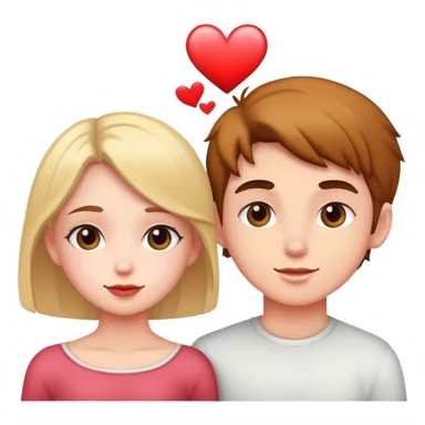 girl in love with boy sticker