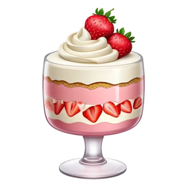 A three layer strawberry cream parfait  sticker