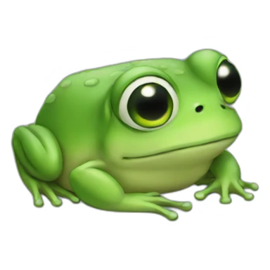 sad frog sticker