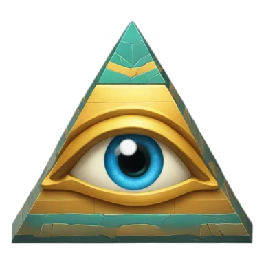 Pyramid Eye god sticker