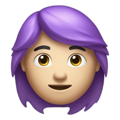 link emoji but filled with a purple gradient sticker