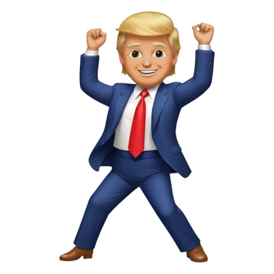Trump is dancing sticker