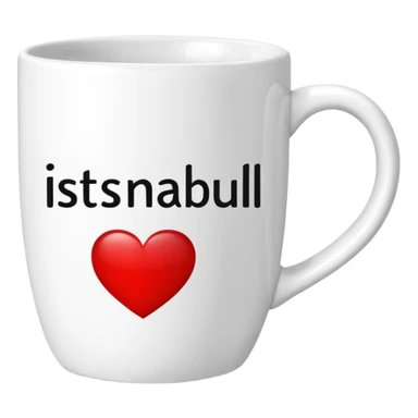 mug-cup-with-text-ı❤️Istanbul- sticker
