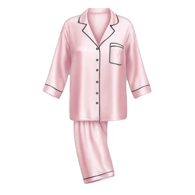 Light pink silk pyjamas set sticker