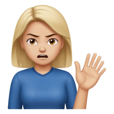 girl slapping walmart employee  sticker