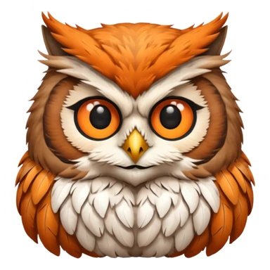Cat head fuse owl body sticker