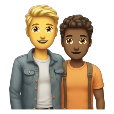 Couple gay sticker