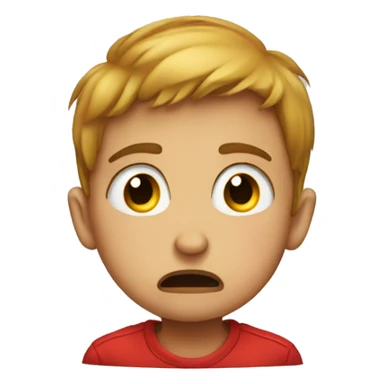 kid crying because he got rejected his eyes red sticker