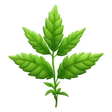 Weed plant sticker