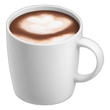 white mug of hot chocolate sticker