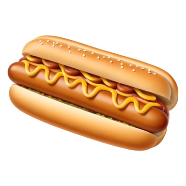 Plain hotdog without any sauce or condiments. Just a sausage in a bun, no ketchup, no mustard, completely dry sticker