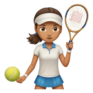Chica jugando tenis  sticker
