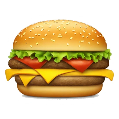 Hamburger eating hamburger sticker