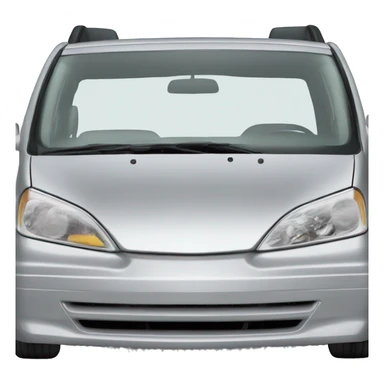 Silver Honda minivan sticker
