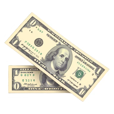 1 dollar bill sticker