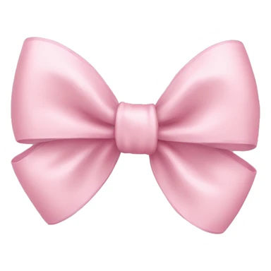light pink bow  sticker