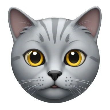 British silver cat sticker