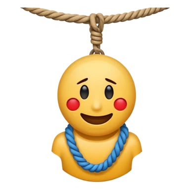 Hanging by a Noose around the neck emoji sticker
