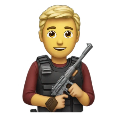 Elon with guns sticker