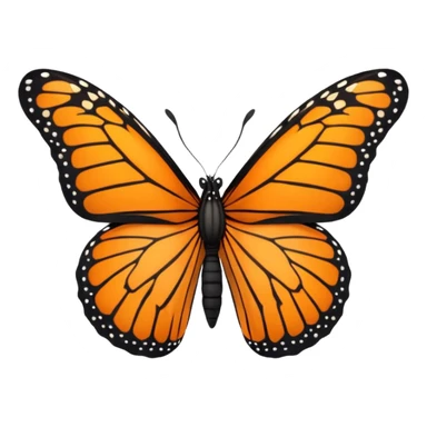 Monarch butterfly sticker