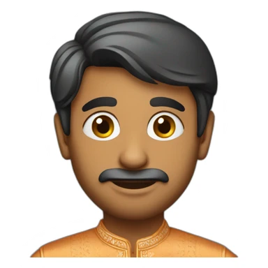 Indian man in kurta pajama sticker